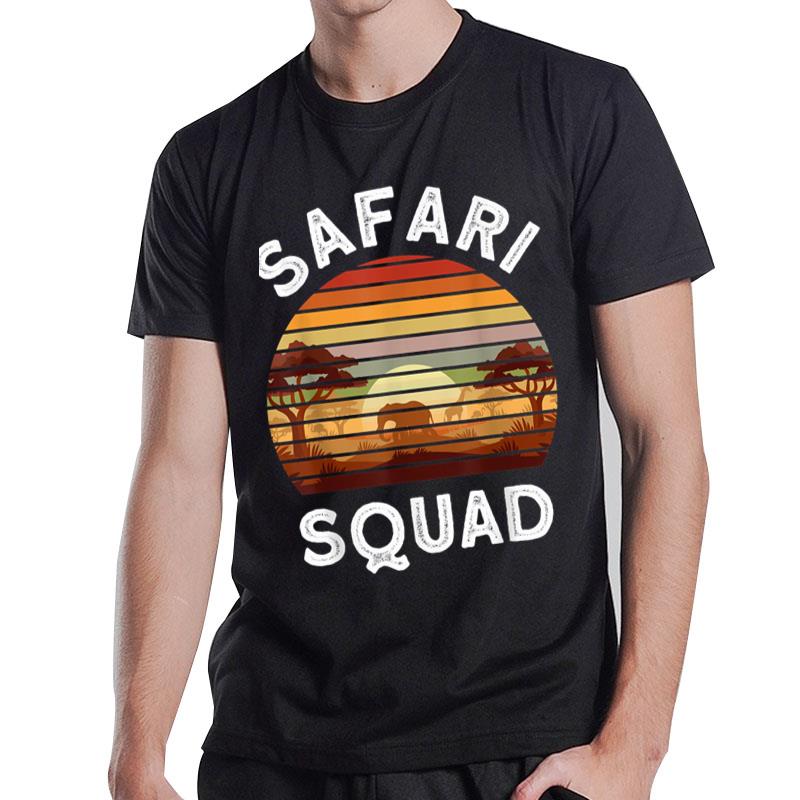 Safari Lovers Zoo Safari Squad Safari Birthday T-Shirt