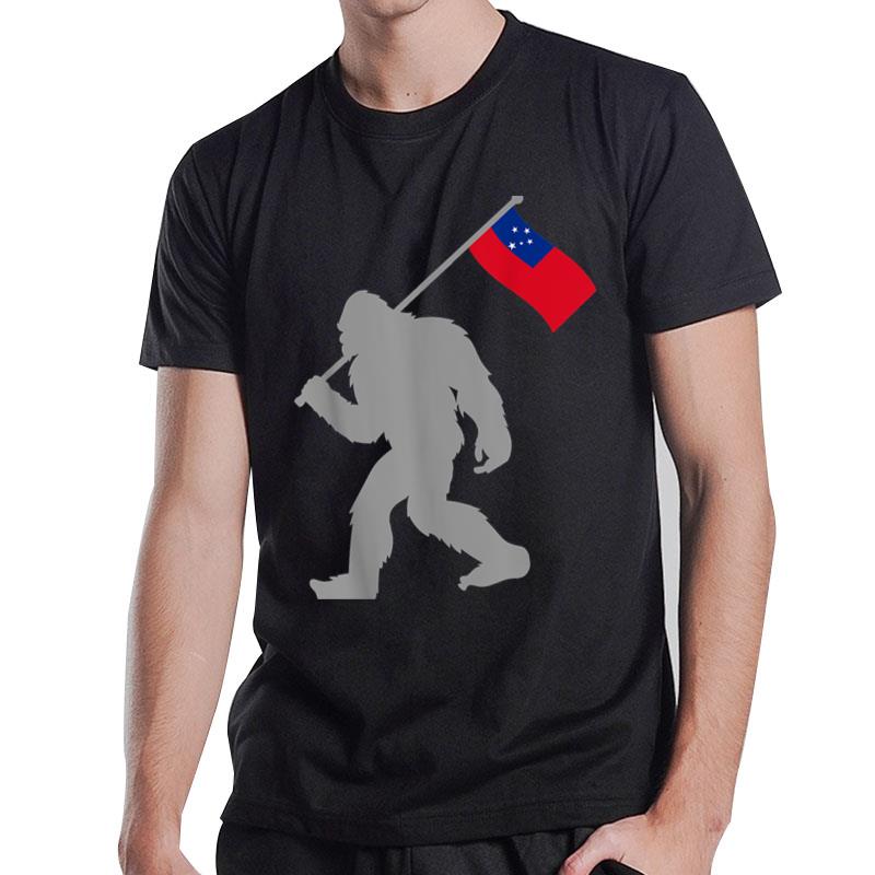 Samoan Flag On Samoa Flag T-Shirt