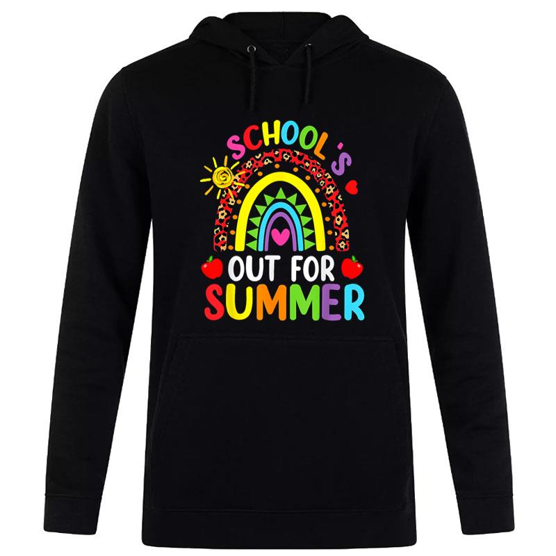 Schools Out Summer Rainbow Last Day Of School Teacher Women T-Shirt