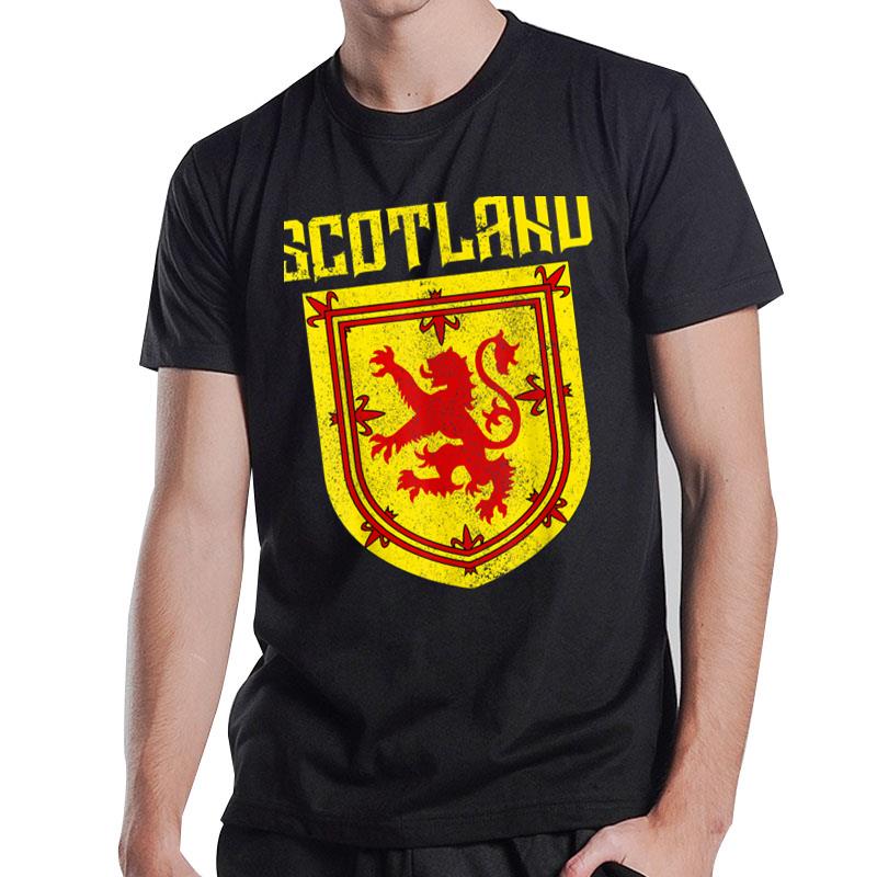 Scotland Vintage Scottish Flag Lion Scottish Pride T-Shirt