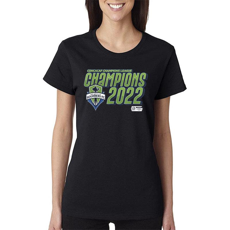 Seattle Sounders Champions 2022 Concacaf Champions League Women T-Shirt