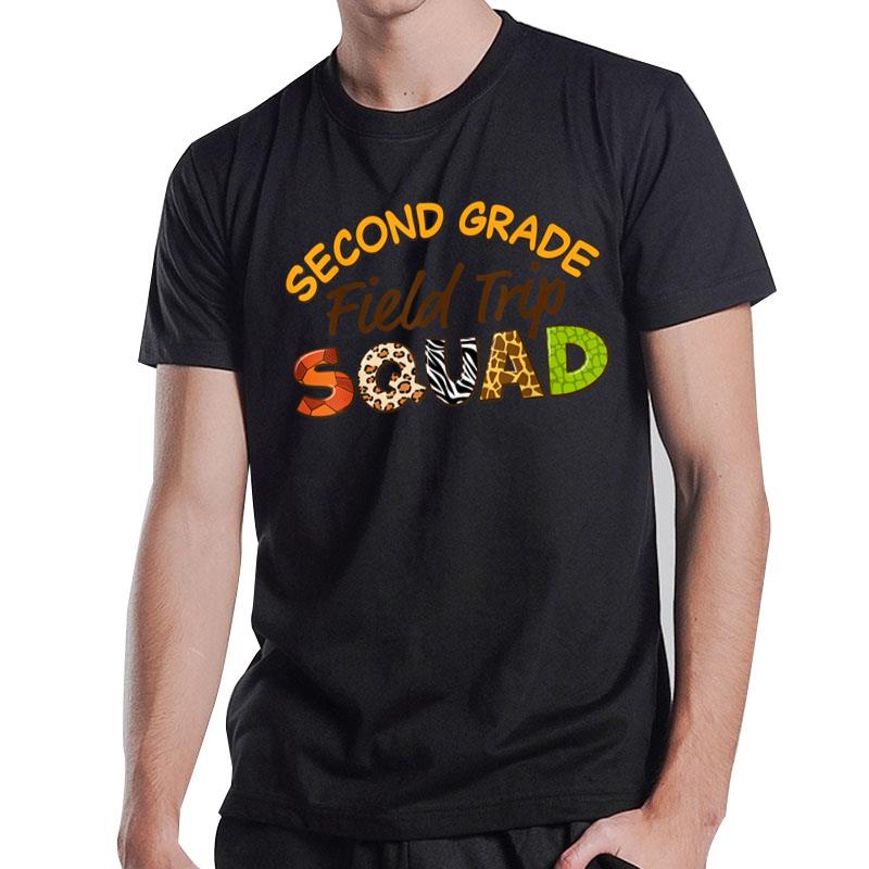 Second Grade Students School Zoo Field Trip Squad Matching T-Shirt