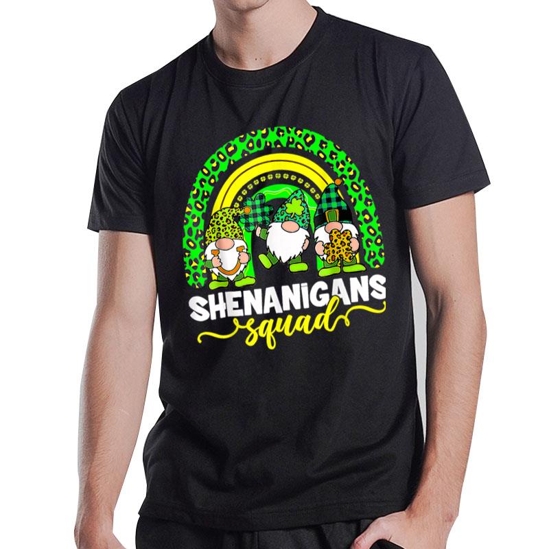 Shenanigans Squad Irish Gnomes Rainbow St Patrick'S Day T-Shirt