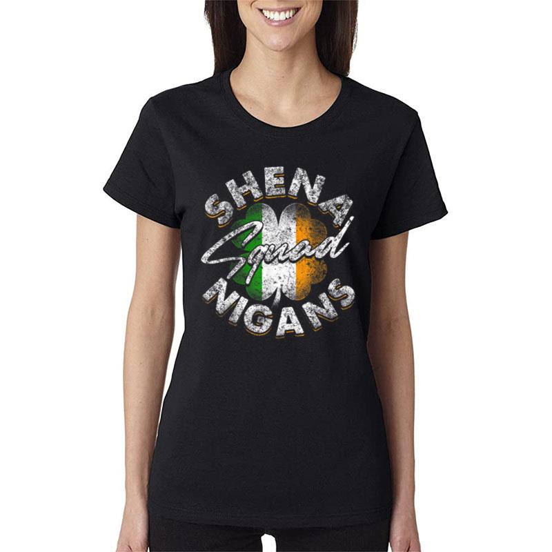 Shenanigans Squad T Shirt St Patrick'S Day Men Women Kids Women T-Shirt