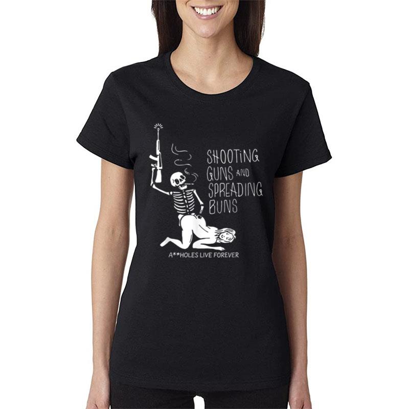 Shooting Guns And Spreading Buns Ver 1 Women T-Shirt