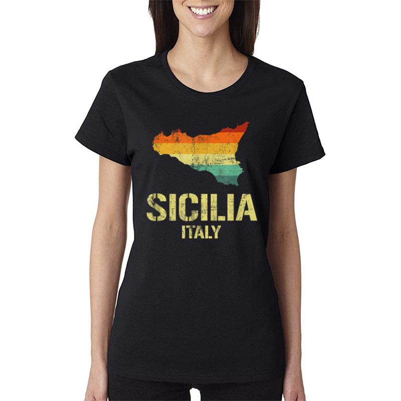 Sicilia Flag Italy Sicilian Women T-Shirt