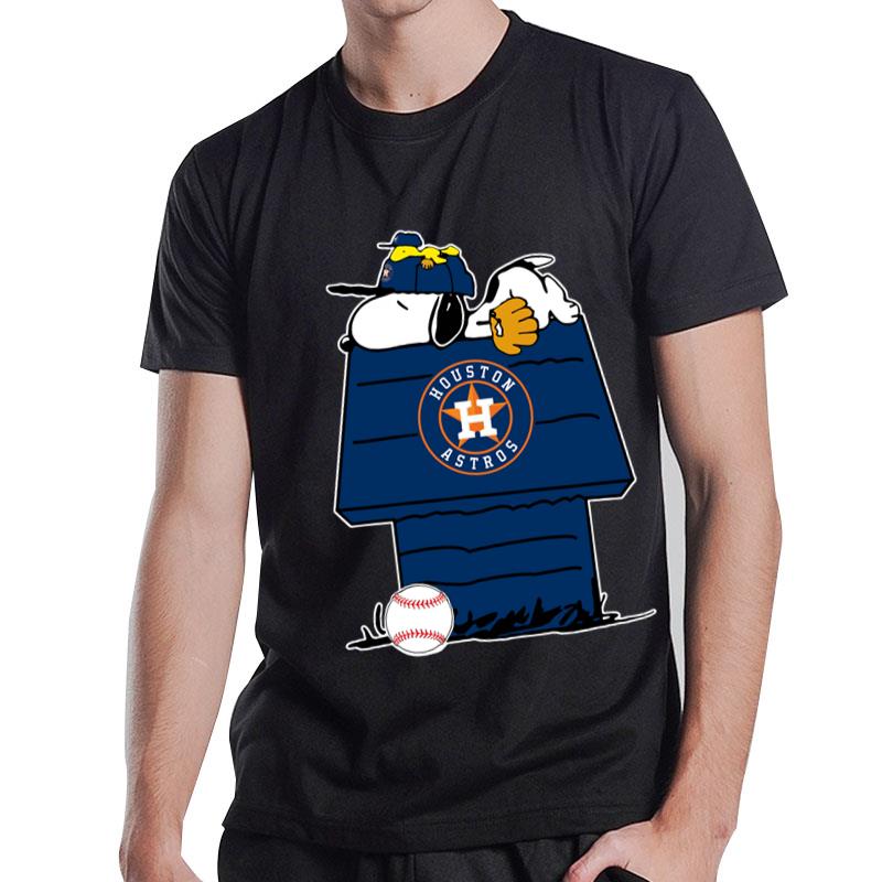 Snoopy Baseball Houston Astros T-Shirt