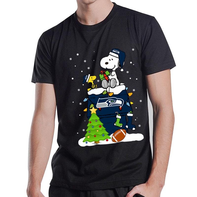 Snoopy Merry Christmas Nfl Seahawks T-Shirt