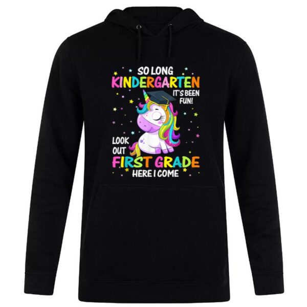 So Long Kindergarten 1St Grade Here I Come Graduation Girls Hoodie