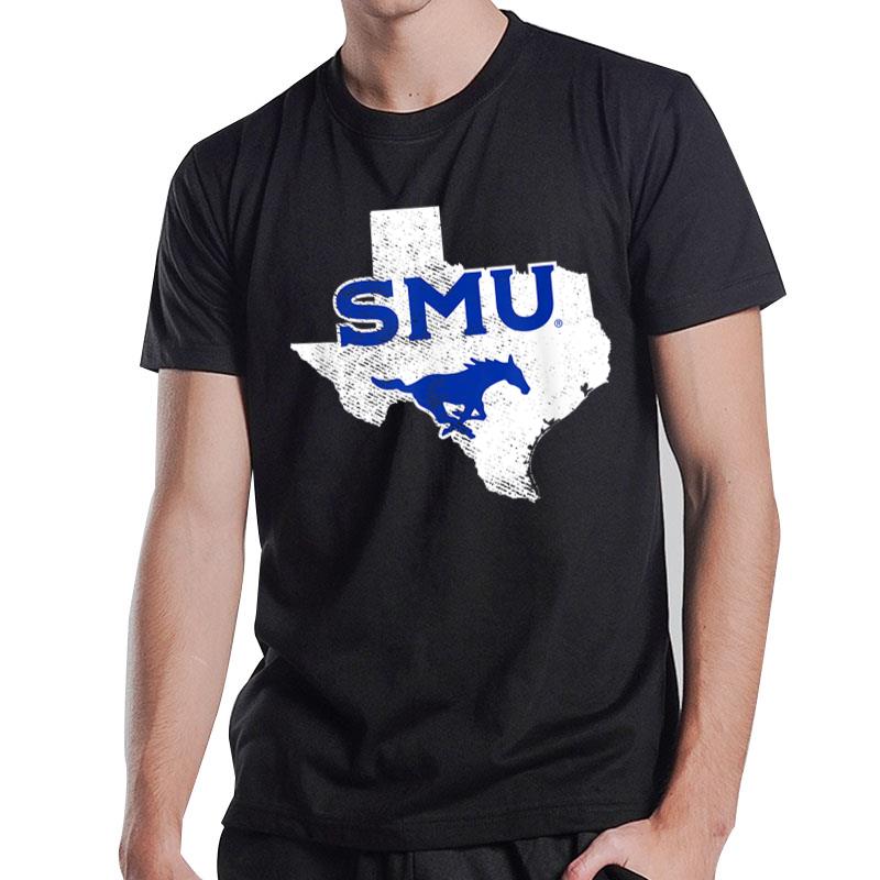 Southern Methodist SMU Mustangs State Shape T-Shirt