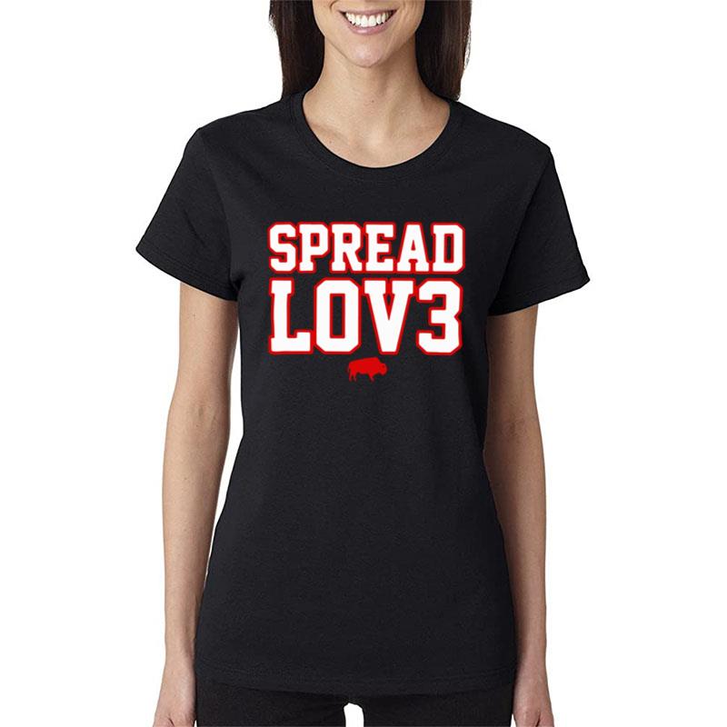 Spread Love Buffalo Bills Women T-Shirt