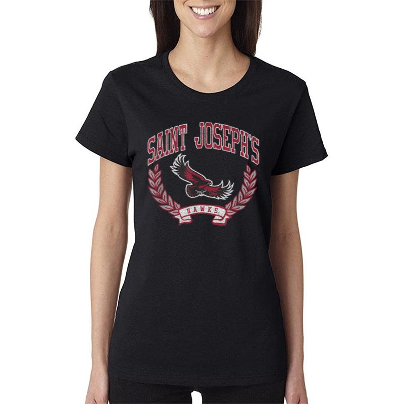 St. Joseph'S Hawks Victory Vintage Gray Officially Licensed Women T-Shirt