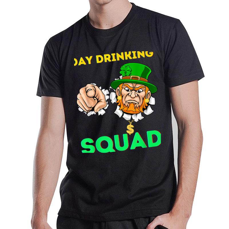 St Patricks Day Drinking Beer Funny Dad Shenanigans Man Gold T-Shirt