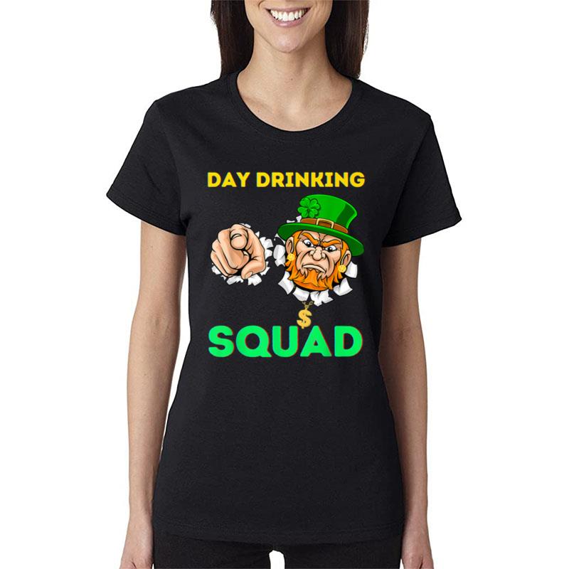 St Patricks Day Drinking Beer Funny Dad Shenanigans Man Gold Women T-Shirt