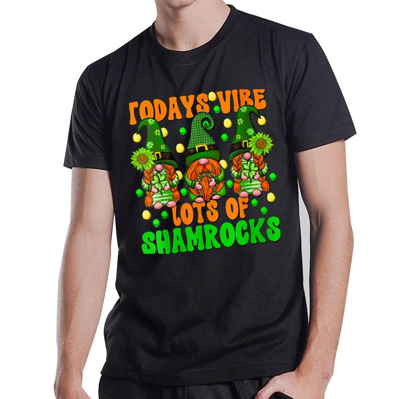 St Patricks Day Gnomes For Shenanigans Squad Cute Shamrock T-Shirt