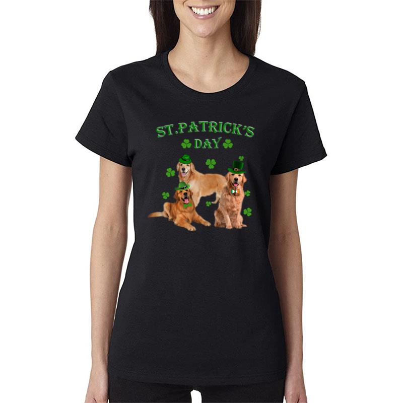 St Patricks Day My Golden Retriever Women T-Shirt