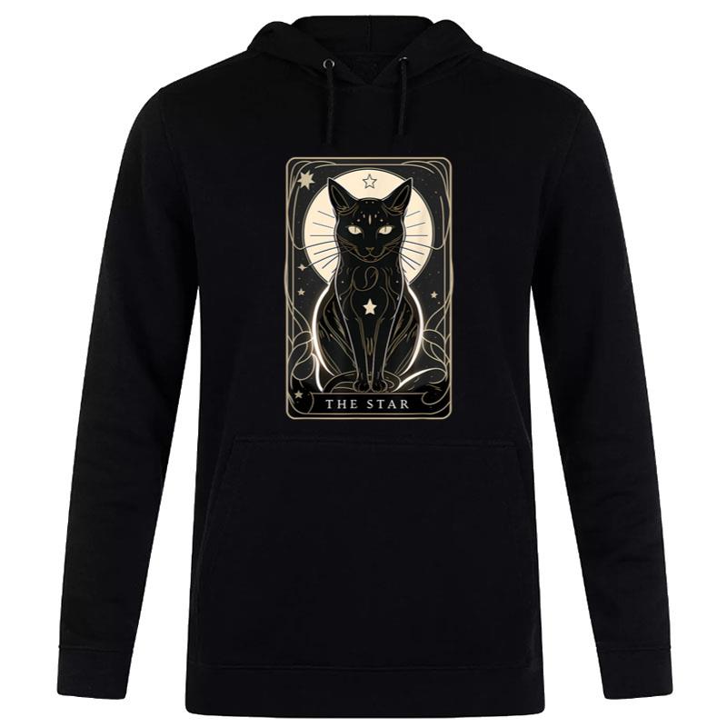 Star Cat Tarot Card Graphic for Tarot Cat Lovers Women T-Shirt