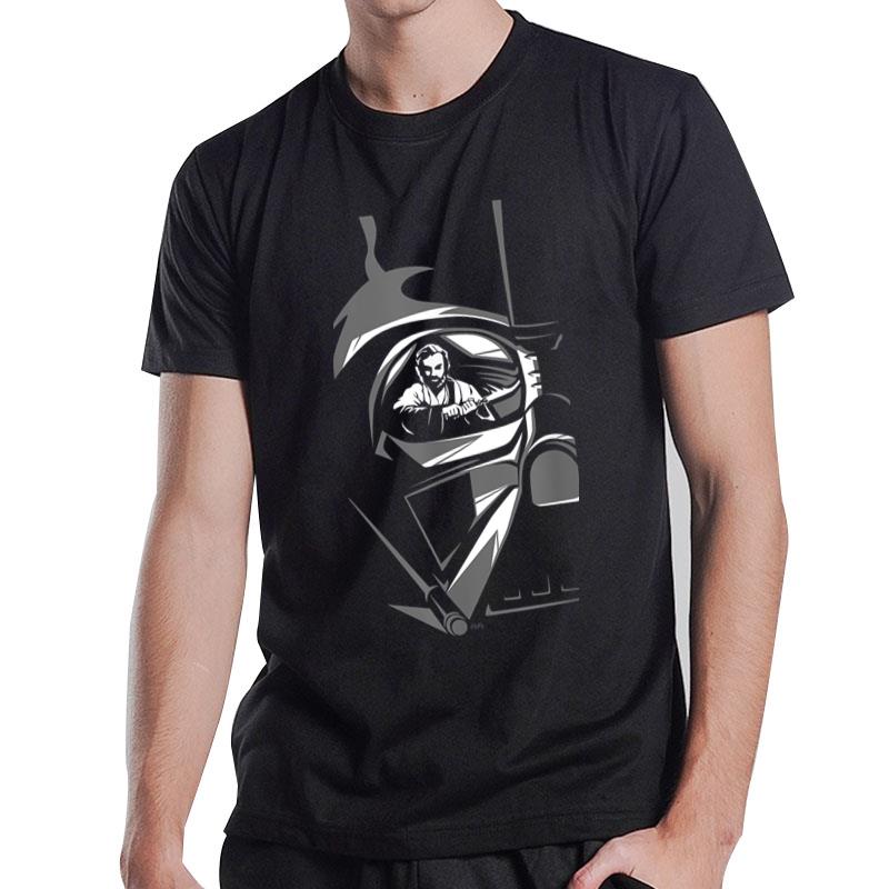 Star Wars Obiwan Kenobi Darth Vader Helmet T-Shirt