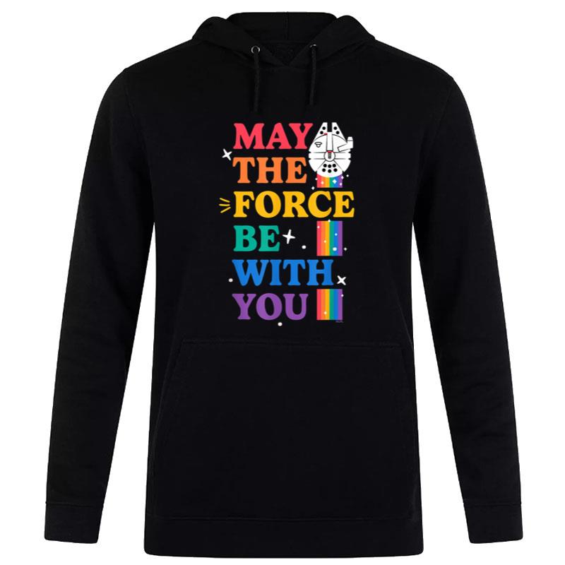 Star Wars Pride May The Force Be With You Rainbow Falcon Women T-Shirt