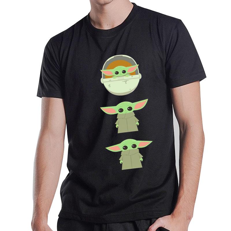 Star Wars The Mandalorian The Child Cartoon Poses T-Shirt