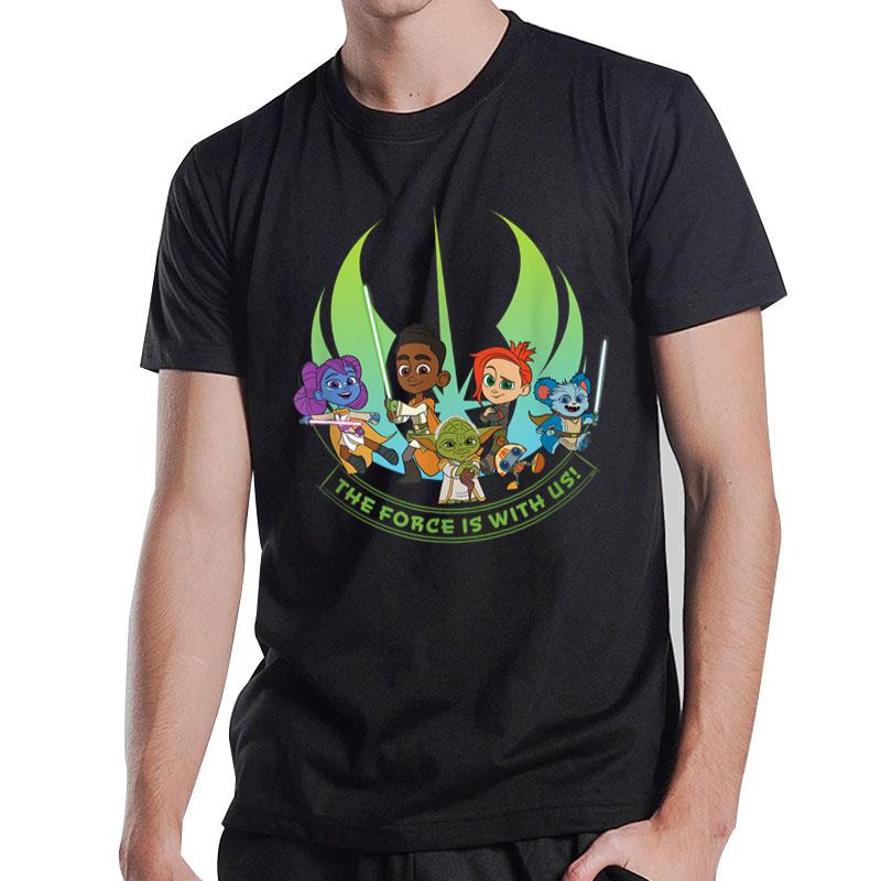 Star Wars Young Jedi Adventures Group The Force Is With Us! T-Shirt