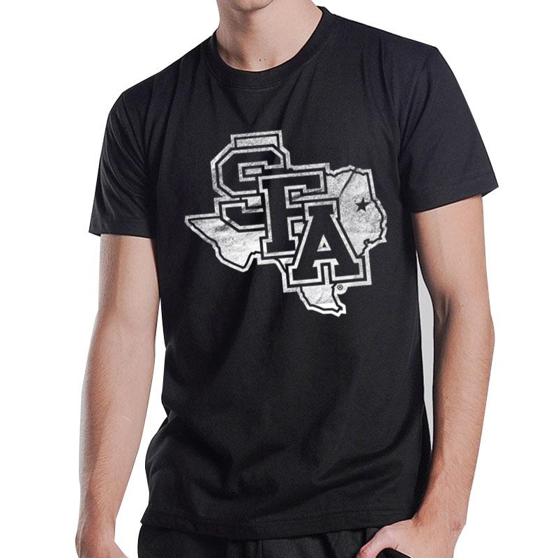 Stephen F. Austin State Lumberjacks Distressed Primary T-Shirt