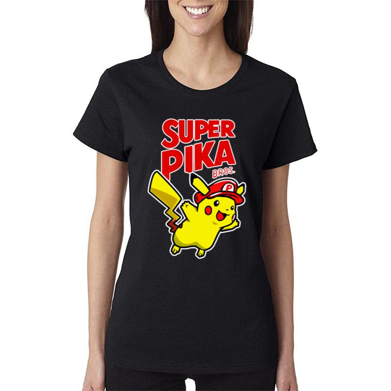 Super Mario Pikachu Women T-Shirt