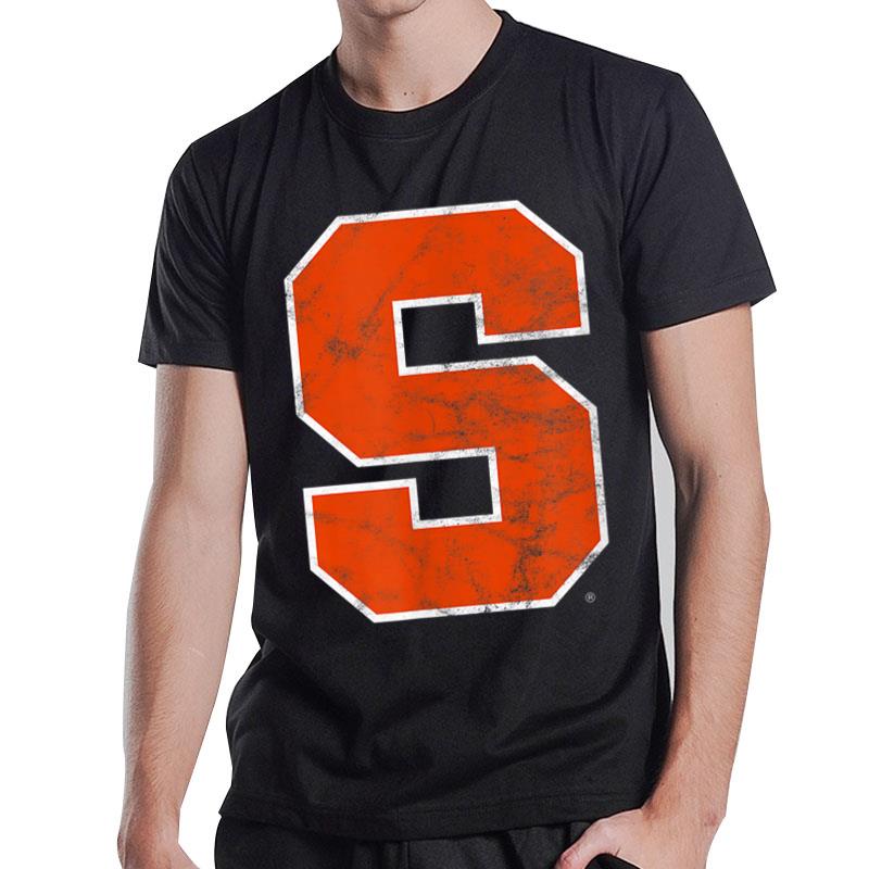 Syracuse University Orange Primary Logo Distressed T-Shirt