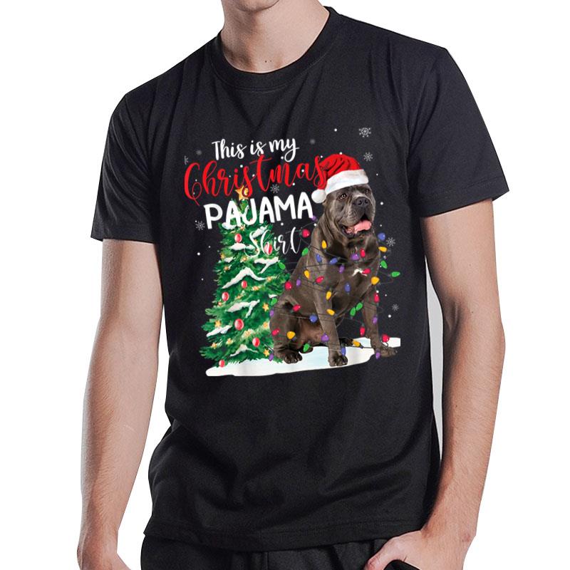 This Is My Christmas Pajama Cane Corso Dog Lover Xmas T-Shirt