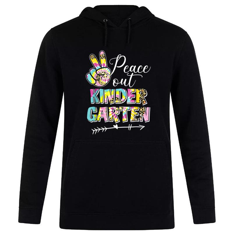 Tie Dye Peace Out Kindergarten Last Day of School Summer Women T-Shirt