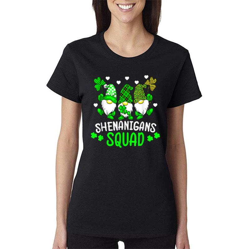 Time For Shenanigans Squad St Patrick'S Day Gnomes Women T-Shirt