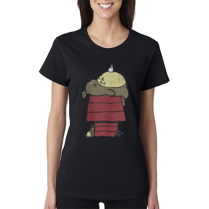 Totoro Lying On The Roof Women T-Shirt