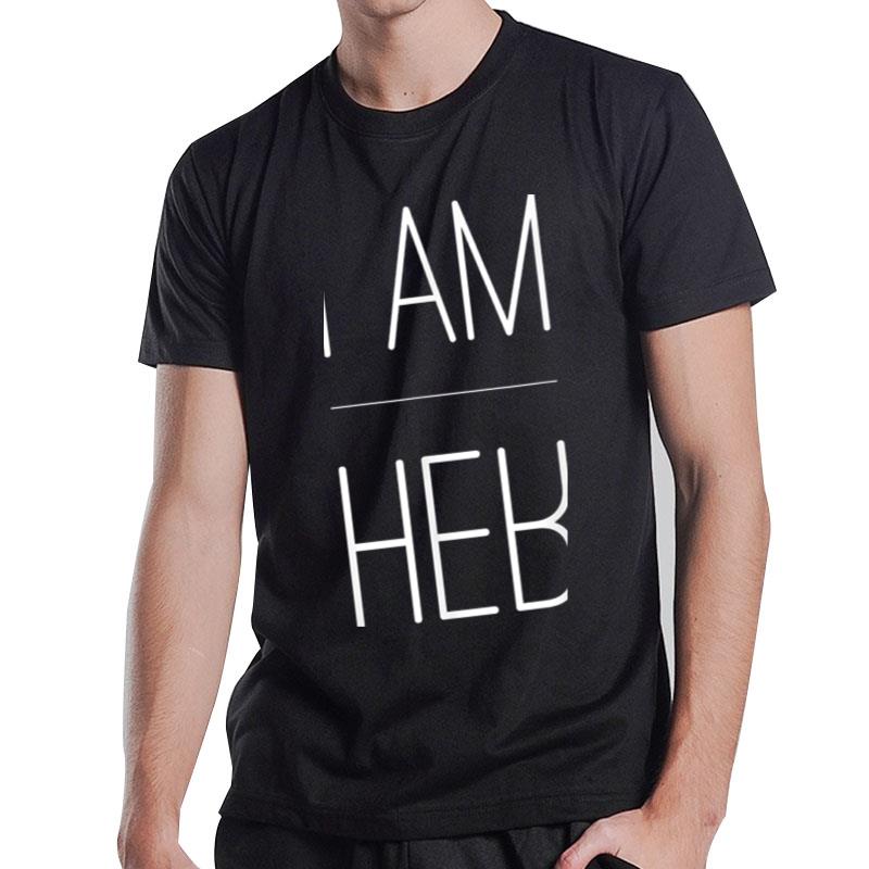 Trendy Statement T- I Am Her Gift For Sports Fans I Am Her T-Shirt