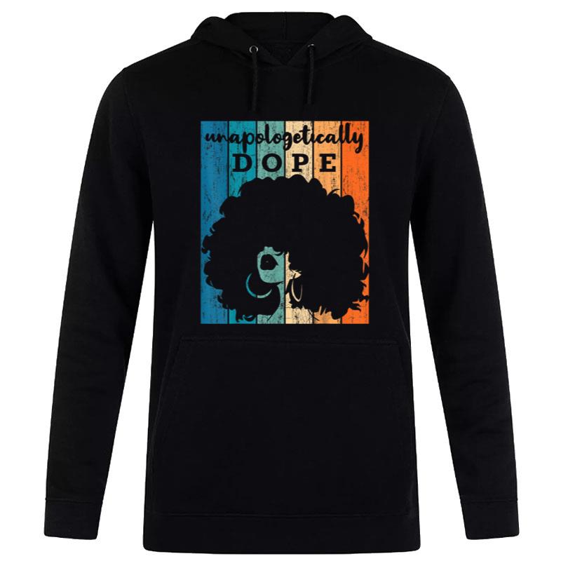 Unapologetically Dope Black History Month African American Short Sleeve Hoodie