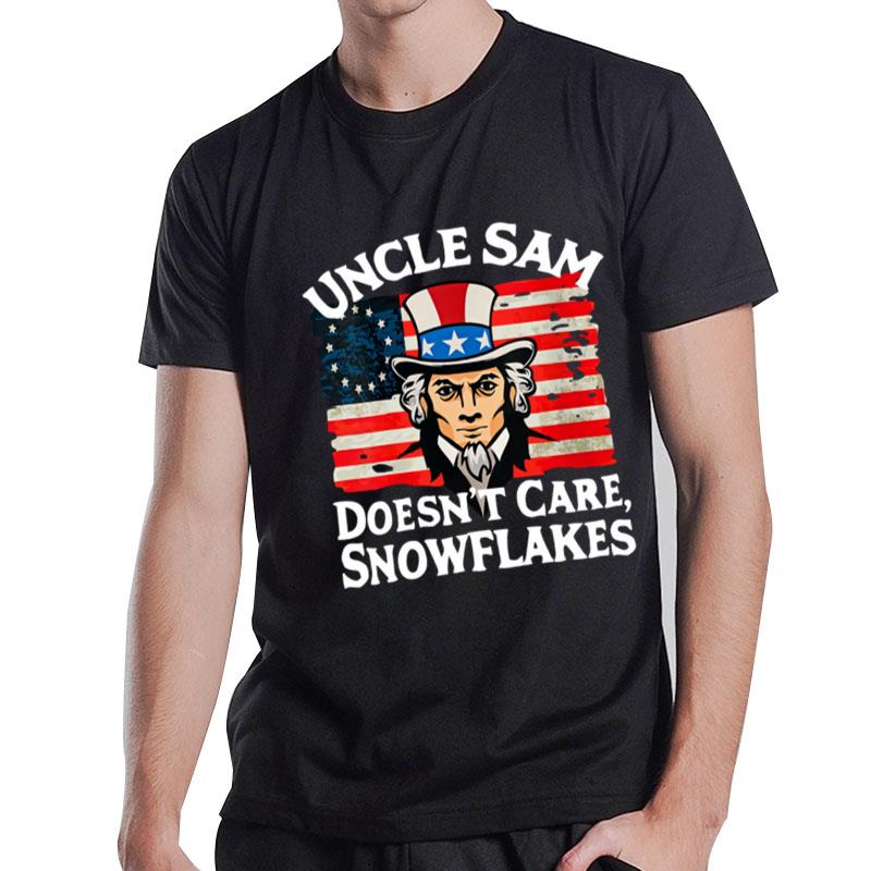 Uncle Sam Doesn't Care Snowflakes T-Shirt