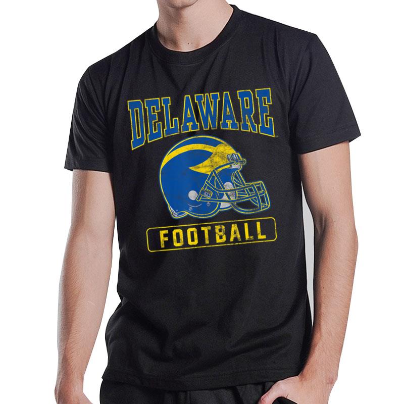 University of Delaware Blue Hens Football Helmet T-Shirt