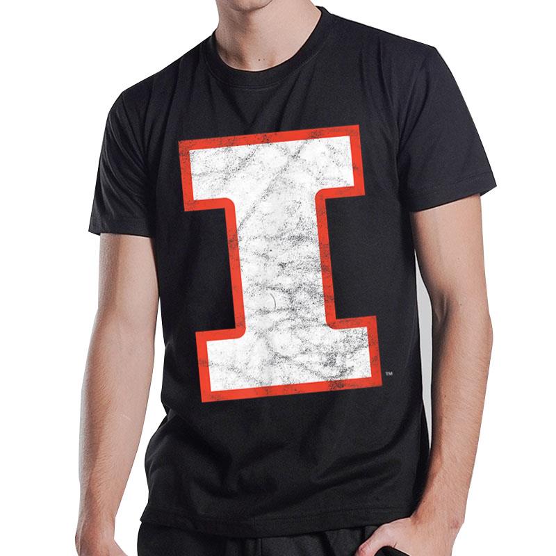 University of Illinois Fighting Illini Distressed Primary T-Shirt