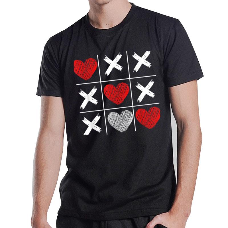 Valentine'S Day 2023 Tic Tac Toe Xo Xo Funny Valentine Game T-Shirt