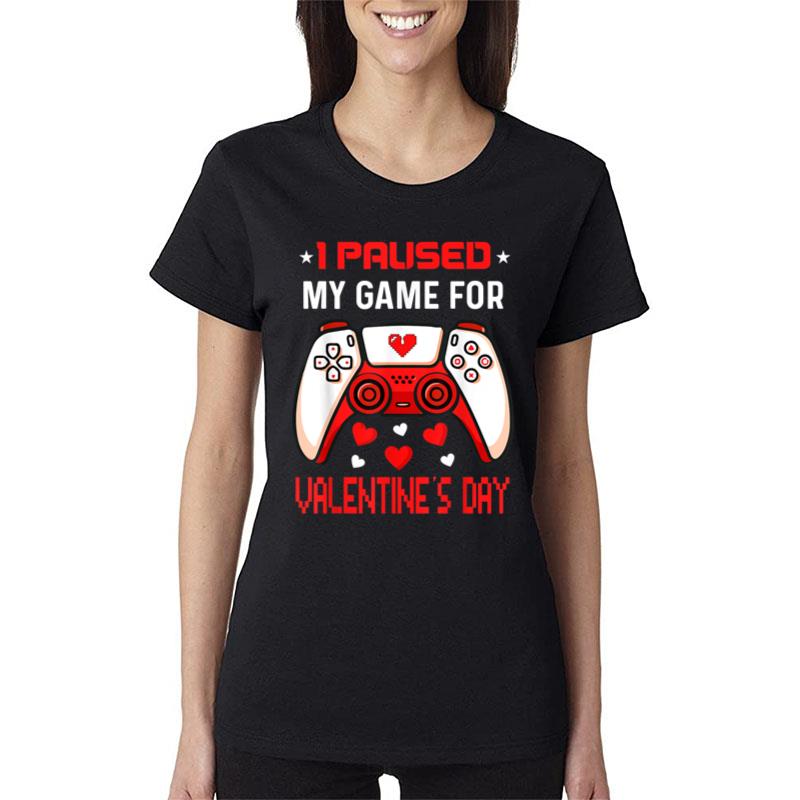 Valentines Day  Gamer Heart Funny Gaming Men Women T-Shirt