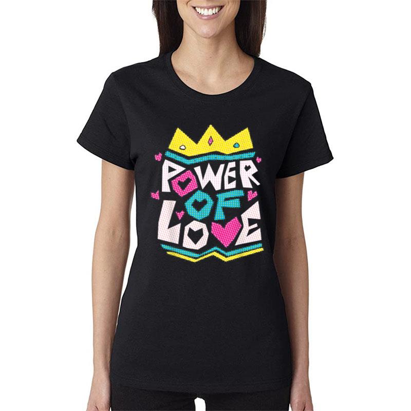 Valentine'S Power Of Love I Love You Teacher Student School Women T-Shirt