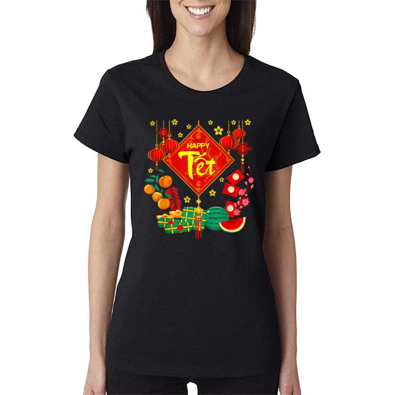 Vietnamese New Year Decorations Tet 2023 Chuc Mung Nam Moi Women T-Shirt