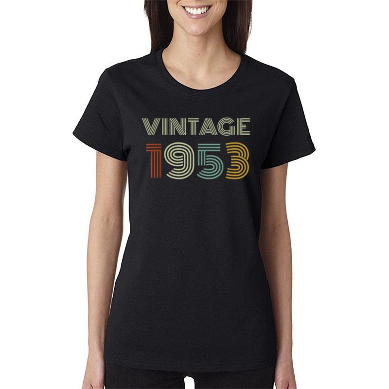 Vintage 1953 70Th Birthday Gifts For Men And Women Women T-Shirt