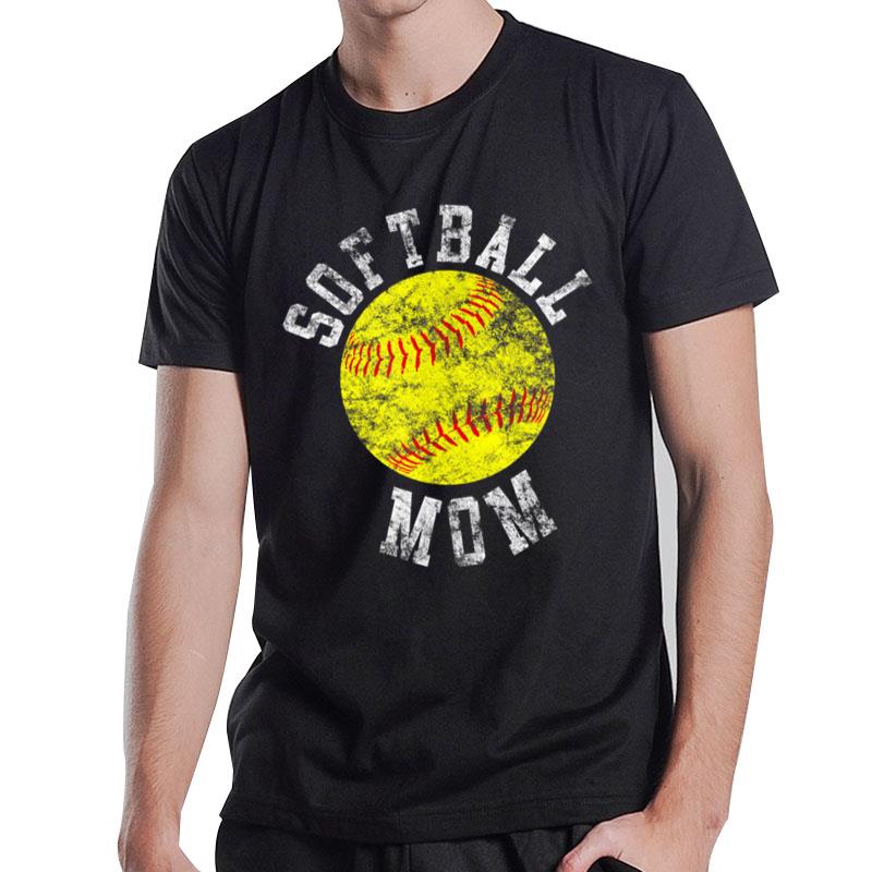 Vintage Softball Mom T-Shirt