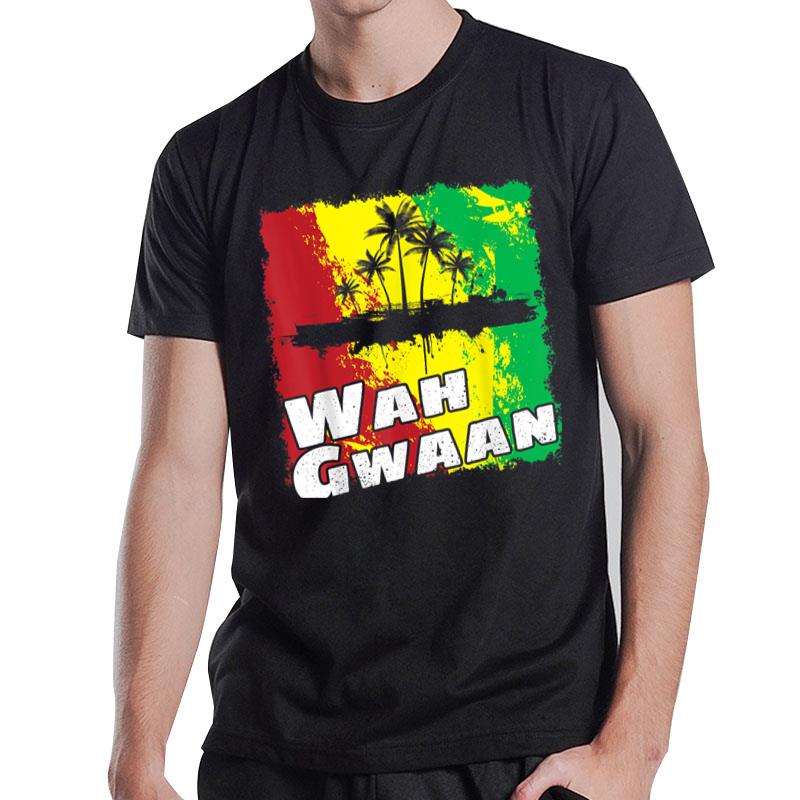 Wah Gwaan Vintage Jamaica Retro What’S Up Family Trip 2023 T-Shirt