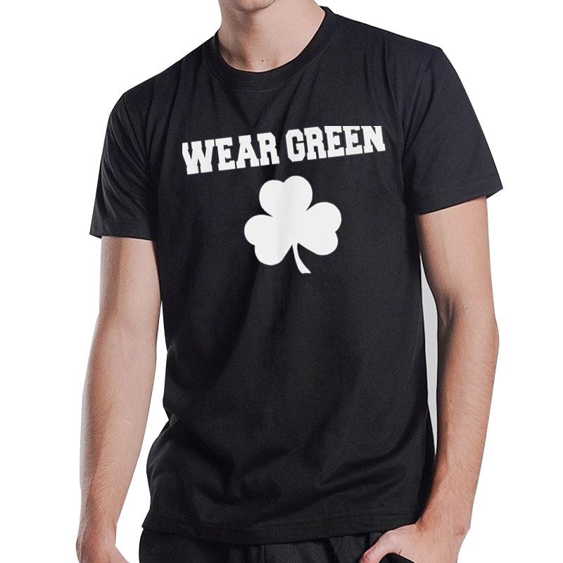 Wear Green Shamrock Clover Boy Girl T-Shirt