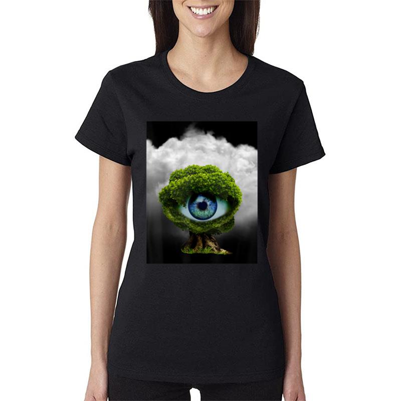 Weird Core Eye Tree Women T-Shirt