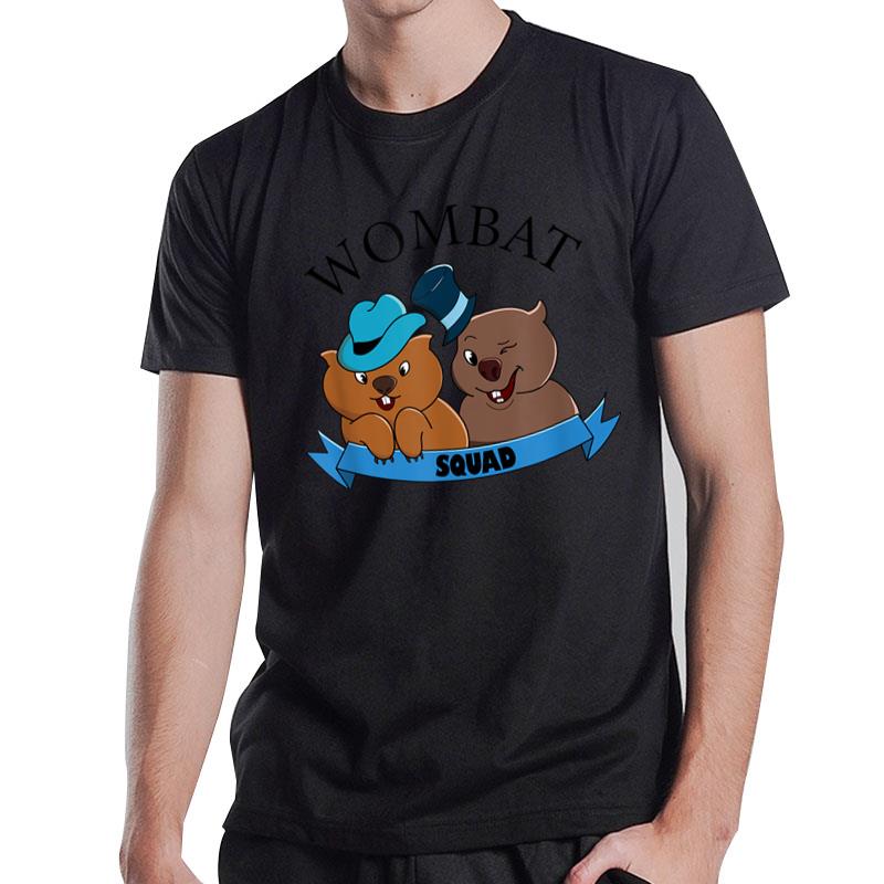 Wombat Squad Cute Rodent Wildlife Animals T-Shirt