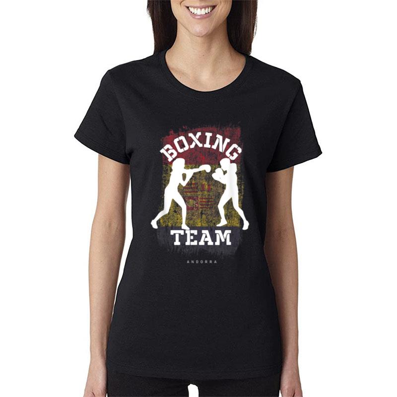 Womens Boxing Andorra Combat Sports Fighter Boxing Women T-Shirt