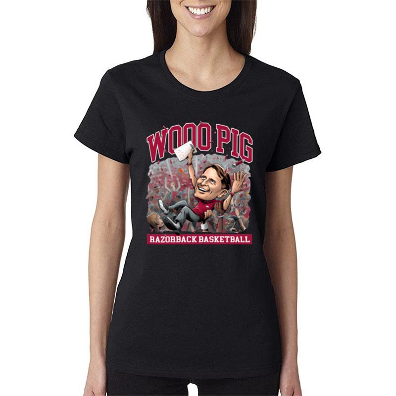 Woo Pig Razorback Basketball Coach Eric Musselman Buzzerbeater Women T-Shirt