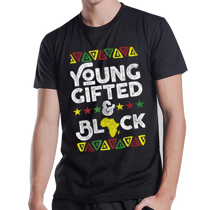 Young Gifted & Black History Kids Apparel African T-Shirt